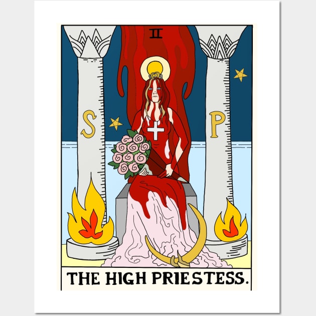 Horror Arcana - The High Priestess Wall Art by pinxtizzle